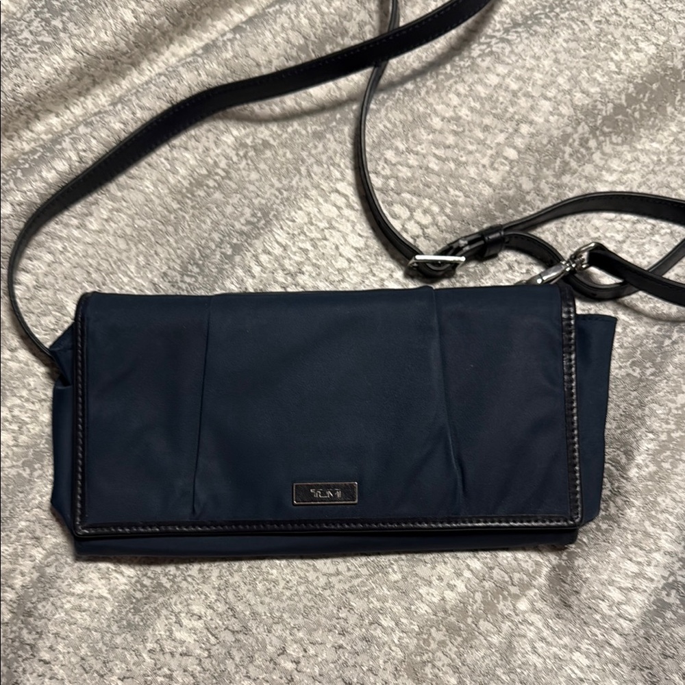 Tumi Blue Crossbody Bag/wallet